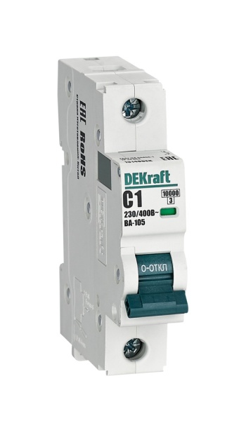 Авт. выкл. 1P 1A х-ка C ВА-105 10кА