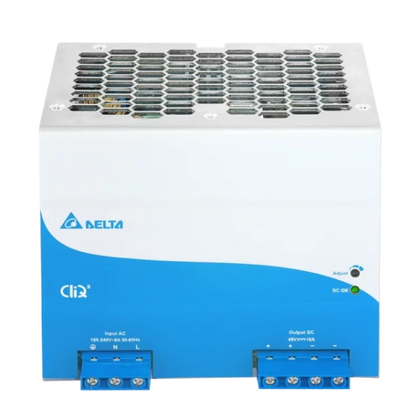 Блок питания импульсный CliQ II, 480W, 10А, 85_264VAC (120_375VDC) / 48VDC, DIN35, клемн.колодка, ал.корпус