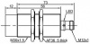LANBAO LR30XCN40DNCY-E2 индуктивный датчик M30x73мм NPN NC Sn=40мм разъем М12