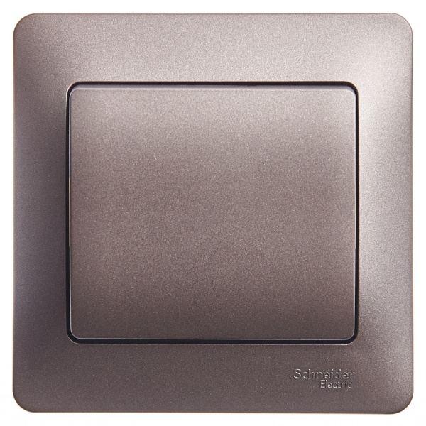 GLOSSA 1-клавишный ВЫКЛЮЧАТЕЛЬ, сх.1, 10AX, в сборе, ГРАФИТ