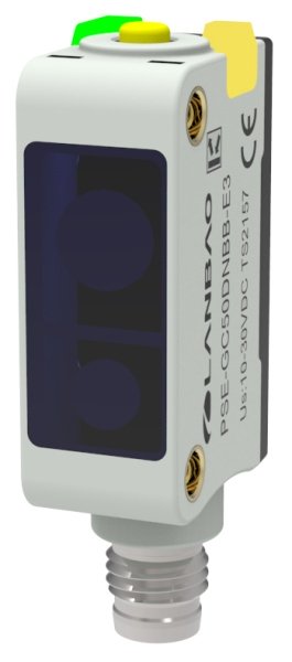 LANBAO PSE-GC50DNBB-E3 оптический датчик 32,5x20x12мм NPN NO/NC Sn=500мм (R-тип) разъем M8