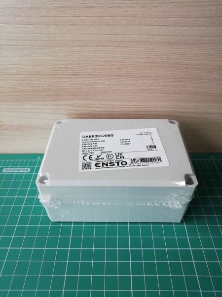 Cubo D 80 x 120 x 56 мм, глухая стенка, серая крышка, ABS, IP 66/67