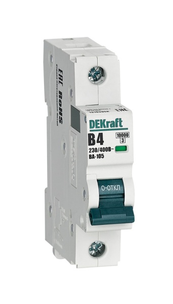 Авт. выкл. 1P 4A х-ка B ВА-105 10кА