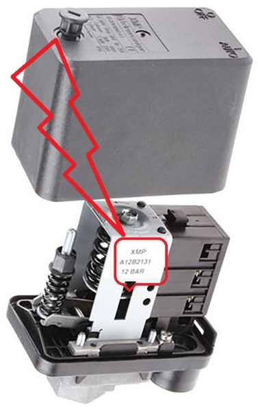 ДАТЧИК ДАВЛЕНИЯ 12БАР 2 ПОРОГА XMP A12B2131
