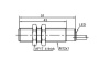 LANBAO LR12XGBF04DPOY индуктивный датчик M12х51мм нерж PNP NO Sn=4мм кабель 2м