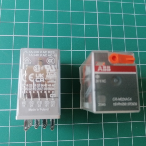 Реле CR-M024AC4 24B AC 4ПК (6A)
