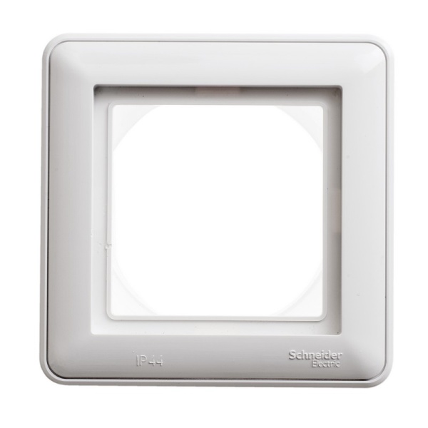 W59 AQUA 1-постовая РАМКА, IP44, БЕЛЫЙ