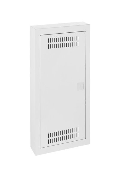 Щит мультимедийный навесной металл 	MSF RN 4x12 IP 30 белый RAL9016, 358x728x98mm