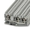 Клемма проходная ST 16-TWIN /12,2mm, пружинная, 3 присоед., 16(max 25)mm2, 76A, 1000V, серая