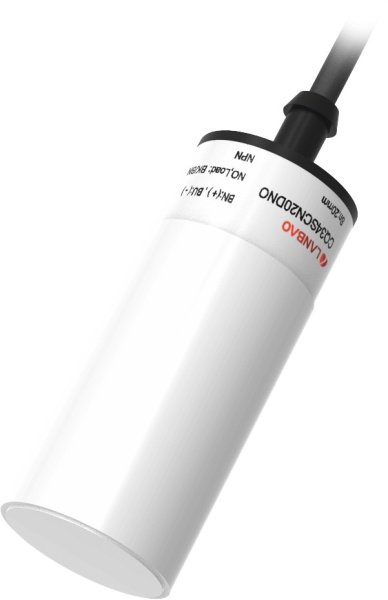 LANBAO CQ34SCN20SBO Емкостный датчик 20 мм, 20…250 AC/DC, Приемник двухпроводный AC/DC, NO, незаподлицо, PBT, кабель, 34 мм, IP67