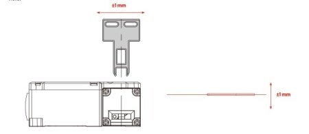 LANBAO SLDS-ET3B3DF-D  Электромагнитный замок безопасности,3NC + 3NC,Кабельный ввод M20