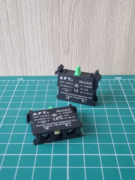 Блок-контакт 1NO, 6A 230VAC/24VDC, монтаж на адаптер, для PB1 и PB3 серий