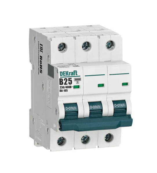Авт. выкл. 3P 25A х-ка B ВА-105 10кА