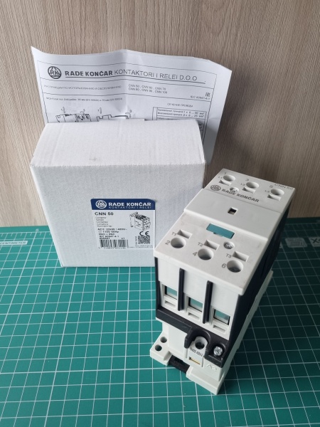 Контактор CNN 50 00 110V 50Hz, 3P, 50A/(85A по AC-1), 22kW(400VAC), 110VAC (605557)