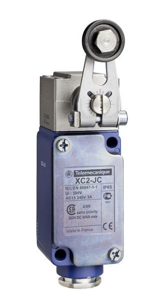 Limit switch, Limit switches XC Standard, XC2 J, roller lever, 1 C/O