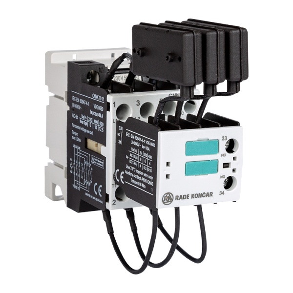 Контактор CNNK 12 11N 230V 50/60Hz, 3P, 18A, 12.5kVAr(400VAC по AC6-b), 230V50/60Hz, 1NO+1NC