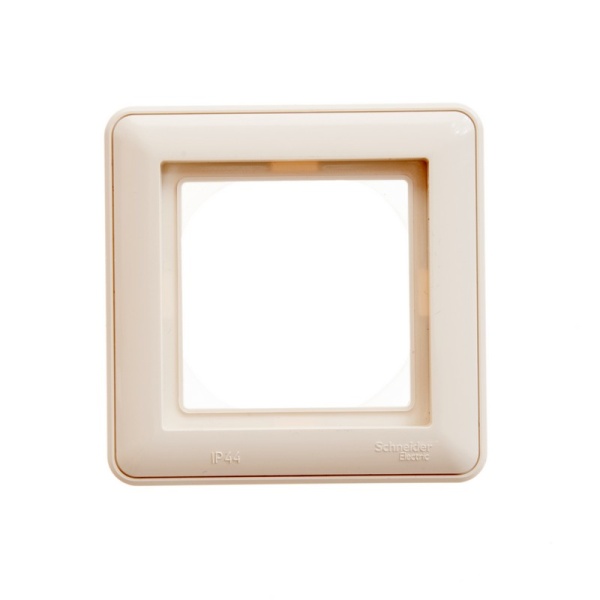 W59 AQUA 1-постовая РАМКА, IP44, СЛОНОВАЯ КОСТЬ