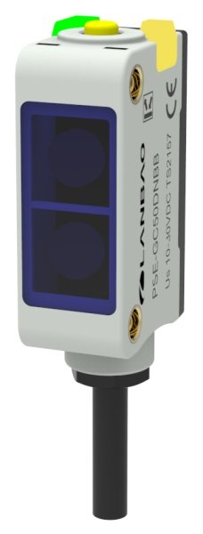 LANBAO PSE-GC50DNBB оптический датчик 32,5x20x12мм NPN NO/NC Sn=500мм (R-тип) кабель 2м