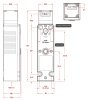 LANBAO SLBS-ET1B1D-D  Электромагнитный замок безопасности,1NC + 1NC,Кабельный ввод M20