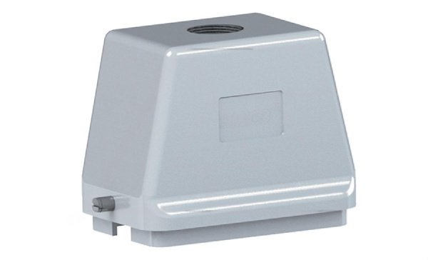 Корпус разъема, размер H48B, кабельный, верхний ввод M40, металл, IP65, RAL 7037