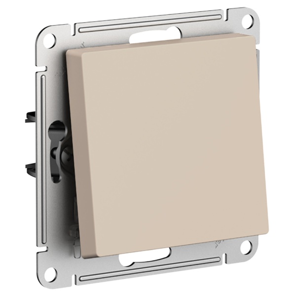 ATLASDESIGN 1-клавишный ВЫКЛЮЧАТЕЛЬ 2-полюсный, 10АХ, механизм, ПЕСОЧНЫЙ