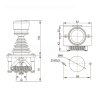 Промышленный джойстик QT-11 LSSINE (QT11) подойдёт для встраивания в переносные пульты управления или для стационарной установки в панели оператора