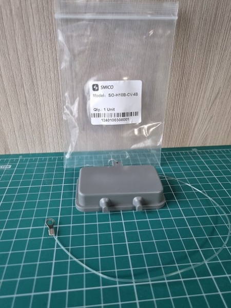 Крышка защитная приборного корпуса разъема, размер H10B, пластик, RAL 7037