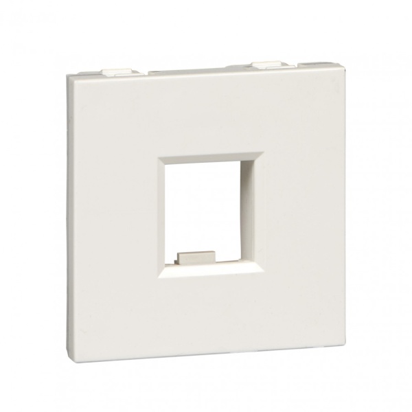 W45 Плата лицевая для 1xKeystone, 1 модуль (45х22.5 мм) БЕЛАЯ RAL9010