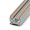 Клеммный блок PT 2,5-DIO/R-L / 5,2 мм , Push-in, 2 присоед., 2,5(max 4) mm2? 0,5 А, 1300 V, серая