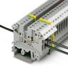 Клемма проходная UK 10-TWIN /10,2mm, винтовая, 3 присоед., 10(max 16)mm2, 57A, 800V, серая