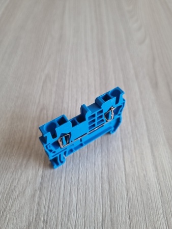 Клемма проходная ST 2,5 BU /5,2mm, пружинная, 2 присоед., 2,5(max 4)mm2, 24A, 800V, синяя