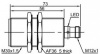 LANBAO LR30XCF22DPCY-E2 индуктивный датчик M30х73мм PNP NC Sn=22мм разъем M12