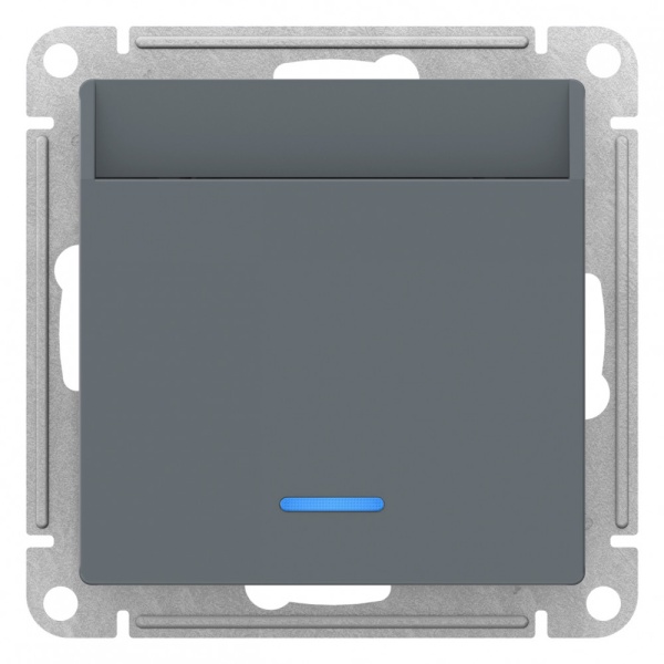 ATLASDESIGN ВЫКЛЮЧАТЕЛЬ карточный с подсветкой, 10А, без задержки отключения, механизм, ГРИФЕЛЬ