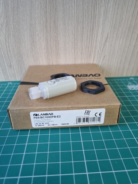 LANBAO PSS-BC100DPB-E2 оптический датчик M18 PNP NO/NC Sn=1м (D-тип) разъем M12