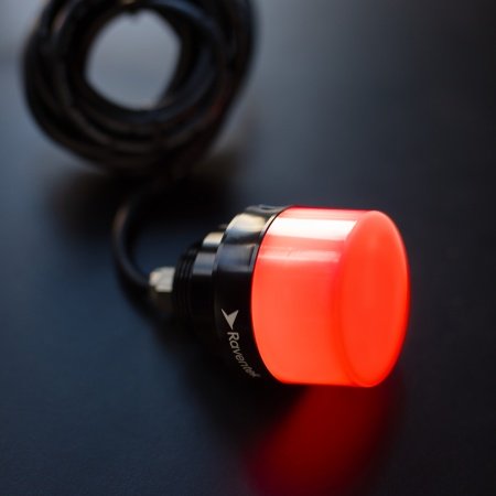 RAVENTEK K50-24B-7 светосигнальный маячок ?50 постоянное свечение без зуммера IP69K 7цвет. кабель 2м