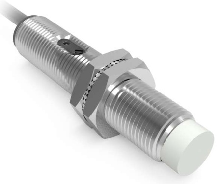 LANBAO CR12CN04DNO Емкостной датчик 4 мм, 10…30 DC, NPN, NO, незаподлицо, никелированная латунь, каб