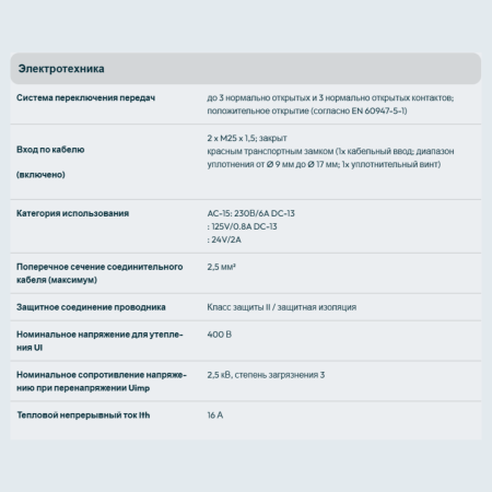 Тросовый выключатель с двухпроводным модулем Safebus NTS231 (91.064 084.231) Kiepe Electrik