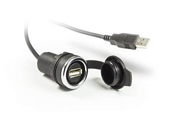 USB разъём с кабелем 1,5 метра, IP65 BUSB