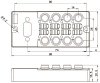 LANBAO DB080803-0-DP Распределительная коробка M8x1x3 пин/8 отверстий/D-SUB адаптер/ PNP выход