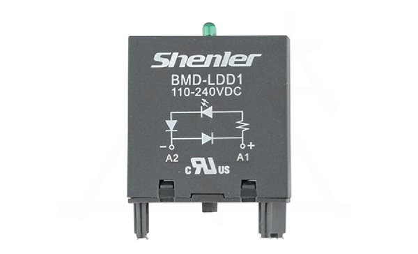 Модуль BMD-LDD1, зеленый LED+диод, 110_240VDC, поляризация +А1/-А2, черный, для STB14, SEB11-E, SUB*-E, GZP8, GZP11, MT 78 740(745)