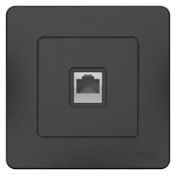 BLANCA С/У РОЗЕТКА телефонная RJ11, АНТРАЦИТ