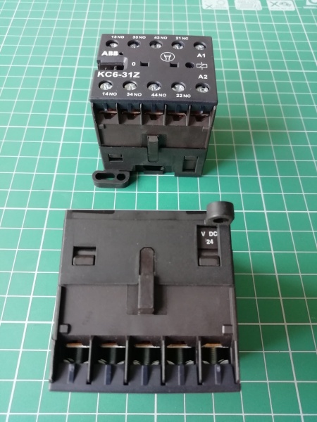 Реле мини-контакторное KC6-31Z-01 24VDC, 3NO+1NC 4A-AC15
