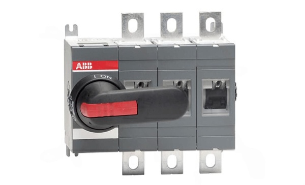 Выкл. нагрузки OT400E03P, 400А 3P видимый разрыв с выносной блок. рукояткой OHB95J12 и осью OXP12X185