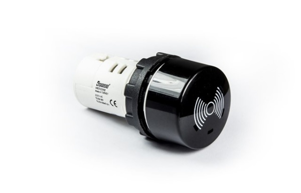 Зуммер моноблочный, чёрный цвет, 85 db, серия MB, 220В AC, IP65 MBZX220SE