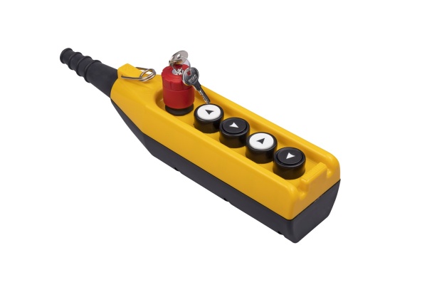 Пульт управления 5 кнопок (первая кнопка "аварийный стоп" CP200EA30, 1НЗ), односкоростной, cерия PV (250В AC, 4А), IP65 PV5EA30B22