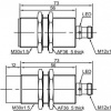 LANBAO LR30XCF10LUM-E2 индуктивный датчик M30х73мм 0-10 В Sn=10мм разъем M12