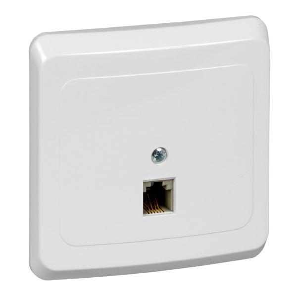 ЭТЮД С/У РОЗЕТКА телефонная, БЕЛЫЙ