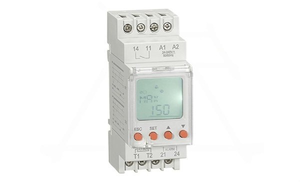 Реле контроля температуры RD-RTS130, 1NO+1NO(Alarm), 16A/2A(Alarm)(250VAC), 24_240VAC/DC, -25_+130°C, с датчиком RT801 IP65, LCD, 2M