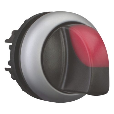 Переключатель I-0-II (60o, фикс.) с красн. рукояткой с подсв. Titan M22-WRLK3-R, IP66