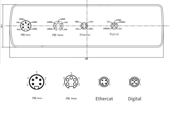 LANBAO MS ECT-SM12-0008-A  Мастер-станция IO-link / EtherCAT, 18-30 DC, РазъемM12 7/8, PNP, -25, +70, IP67, Цинк